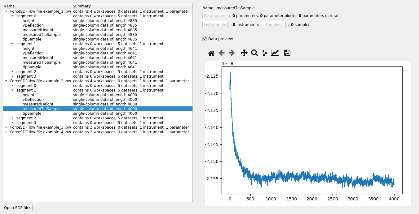 Screenshot of the SDF Browser